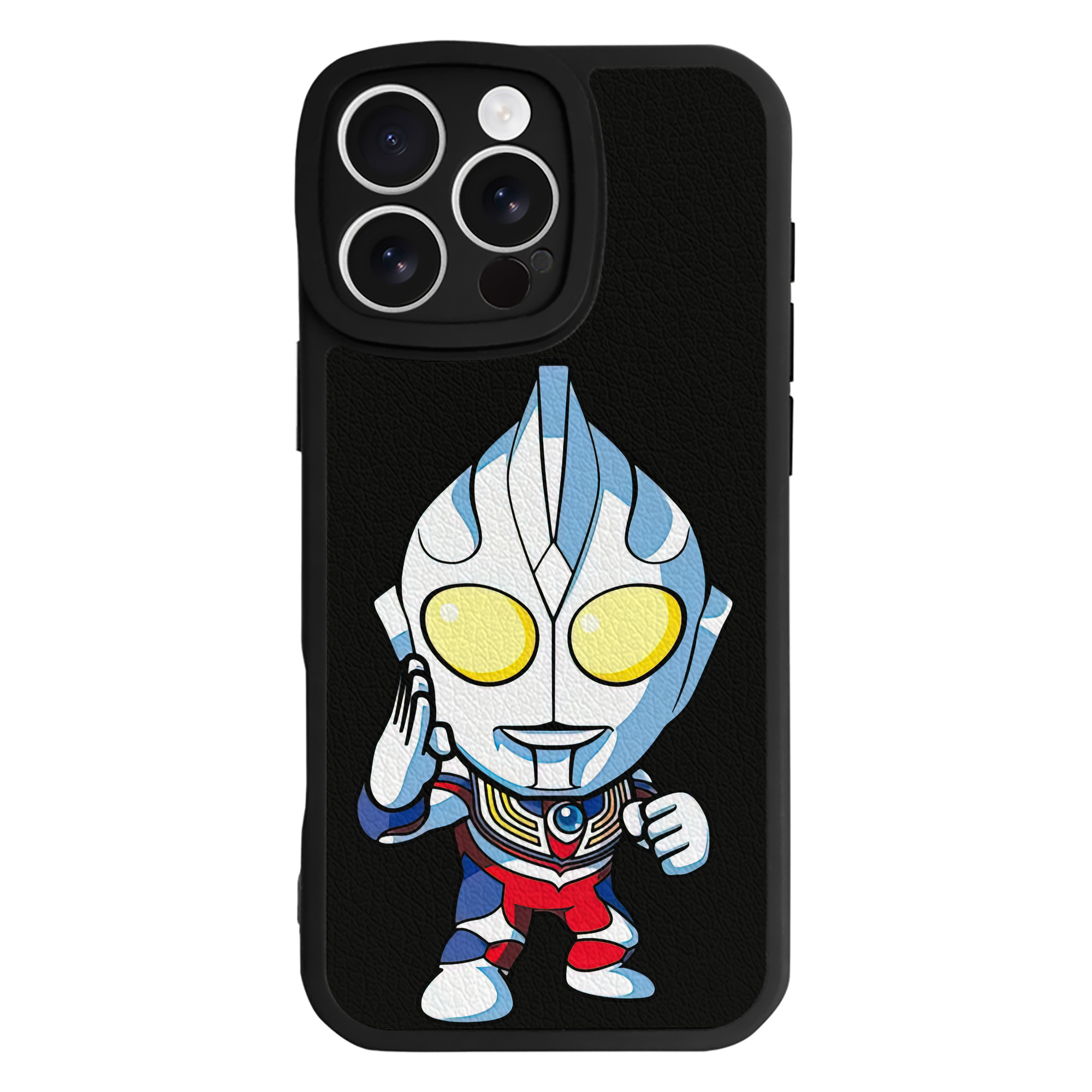 （画像用） ウルトラマン Ultraman 【iPhone 16シリーズ対応】シリコンスマホケース（レザー調） 材質：シリコン